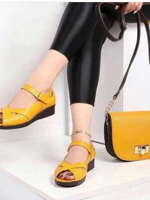 کفش طبی زنانه تمام چرم کد 539