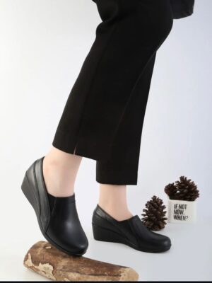 کفش طبی تمام چرم زنانه کد 762